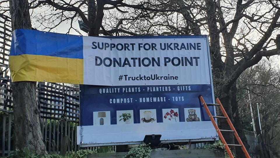 Ukraine donation point poster
